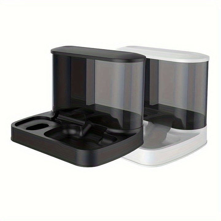 Automatic Food and Water Dispenser - EasyFeed Duo-White-State of Style