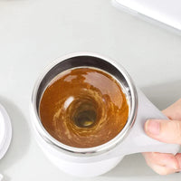 Automatic Stirring Thermos Mug - StirEase-Light Grey-State of Style