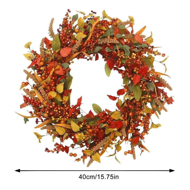 Autumn Wreath - AmberLeaf-35 cm-State of Style