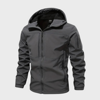 Axel Casual Hooded Jacket for Men-Grey-S-State of Style