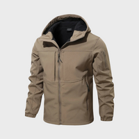 Axel Casual Hooded Jacket for Men-Khaki-XS-State of Style