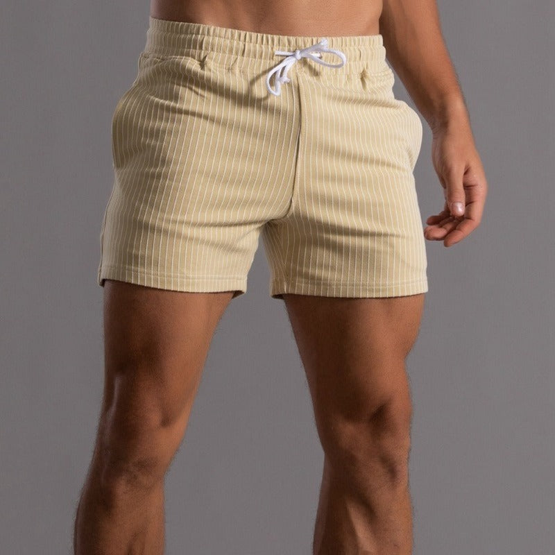 Azriel Flex Shorts | Men’s Super-Stretch Fitness Shorts-Yellow-M-State of Style