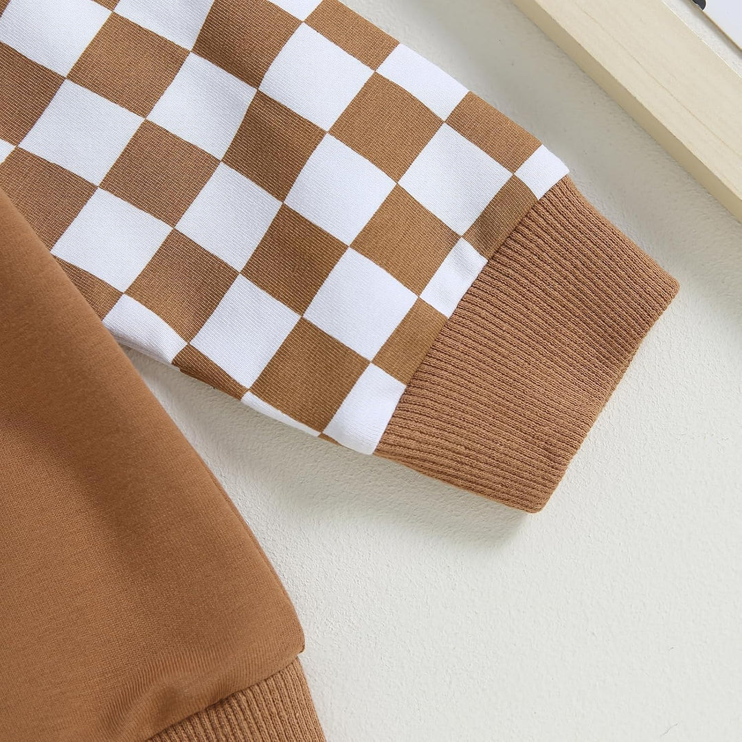 Baby Jogger Winter Set – Contrast Sweatshirt and Trousers-A-0-6 Months-State of Style