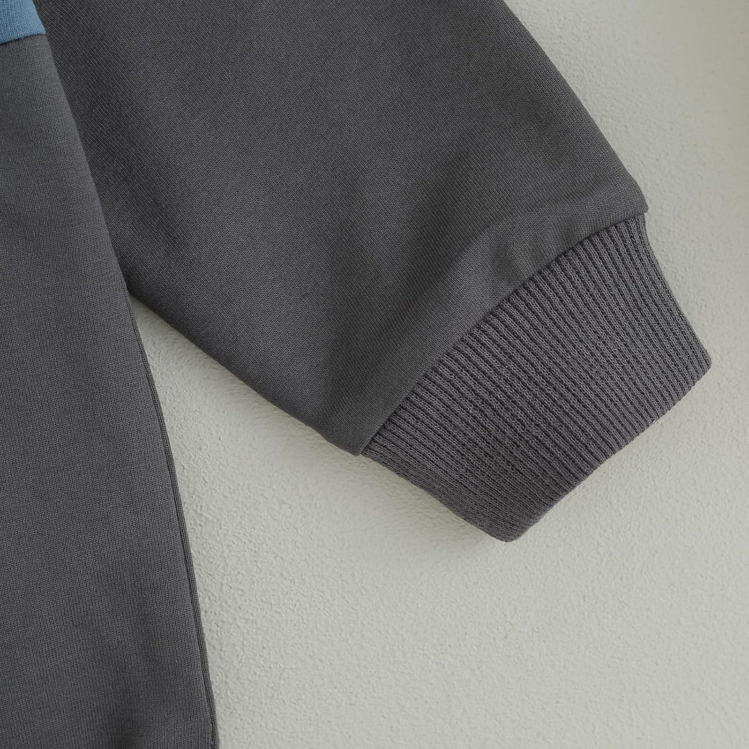 Baby Jogger Winter Set – Contrast Sweatshirt and Trousers-A-0-6 Months-State of Style