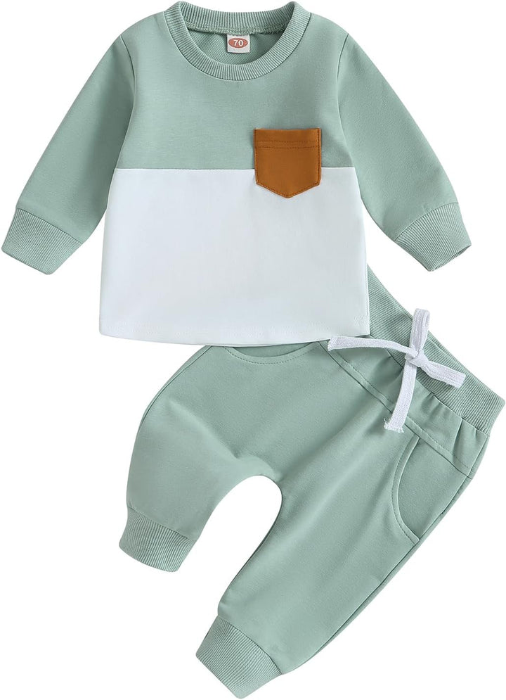 Baby Jogger Winter Set – Contrast Sweatshirt and Trousers-I-0-6 Months-State of Style