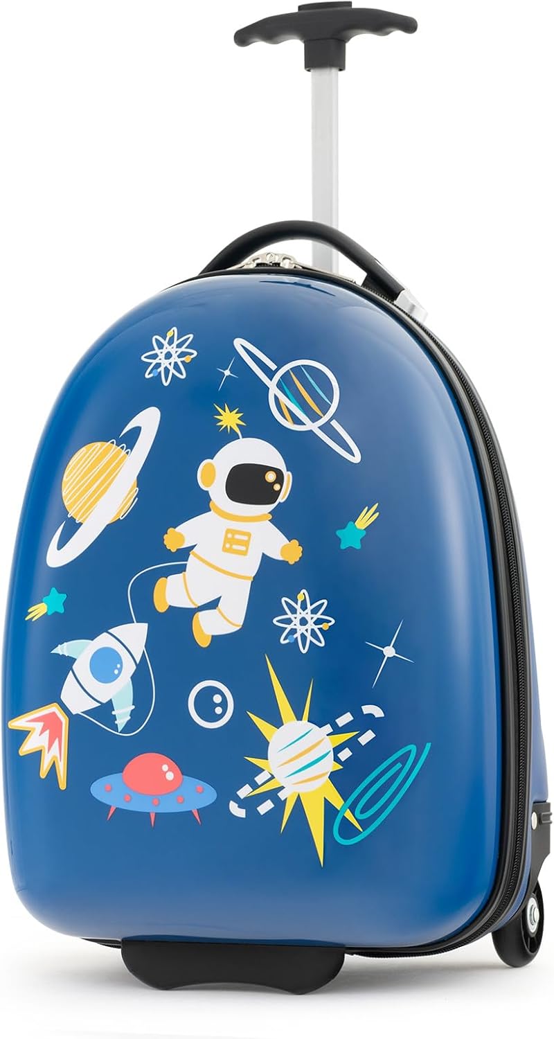 Kids 16" (40 cm) Hard Shell Carry-On Luggage with Wheels