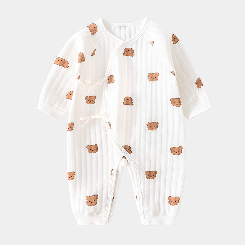 Baby romper with bear - Spring & autumn clothing-Bear-3M-State of Style