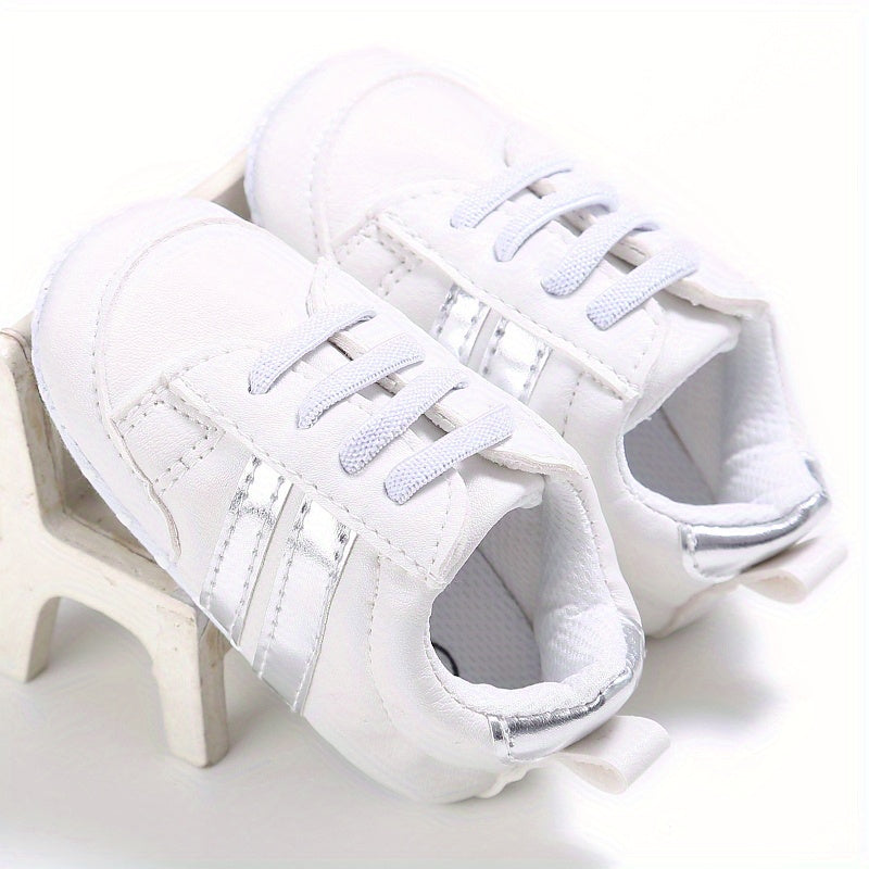 Baby Slip-on Sneakers - Riley | Comfortable First Shoes-Silver grey-3-State of Style
