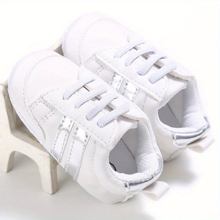 Baby Slip-on Sneakers - Riley | Comfortable First Shoes-Silver grey-3-State of Style