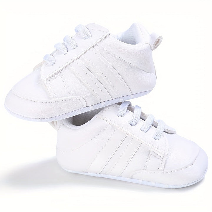 Baby Slip-on Sneakers - Riley | Comfortable First Shoes-White-3-State of Style