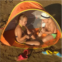 Baby tent with UV protection and Mini Pool – SunShell-Fuchsia-State of Style