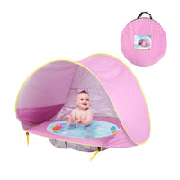 Baby tent with UV protection and Mini Pool – SunShell-Light pink-State of Style