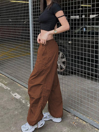 BaggiePants | Wide-Leg Pants for Women-Brown (Polyester)-S-State of Style