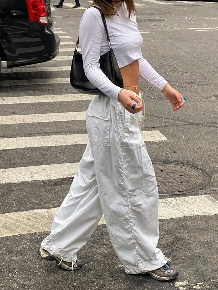 BaggiePants | Wide-Leg Pants for Women-White (Cotton)-S-State of Style