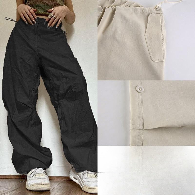 BagPants | Women's Wide-Leg Trousers-Black-S-State of Style