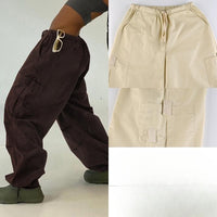 BagPants | Women's Wide-Leg Trousers-Brown 2-S-State of Style