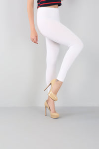 Bamboo Slim Fit Plus-Size Leggings-Navy Blue-2XL-State of Style