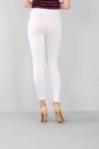 Bamboo Slim Fit Plus-Size Leggings-Navy Blue-2XL-State of Style