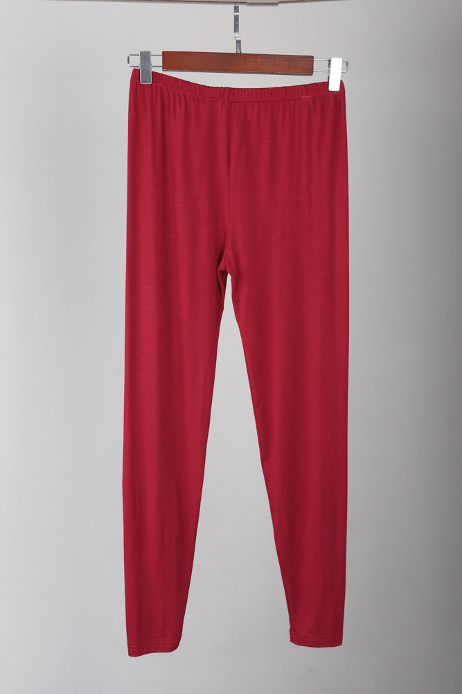 Bamboo Slim Fit Plus-Size Leggings-Navy Blue-2XL-State of Style