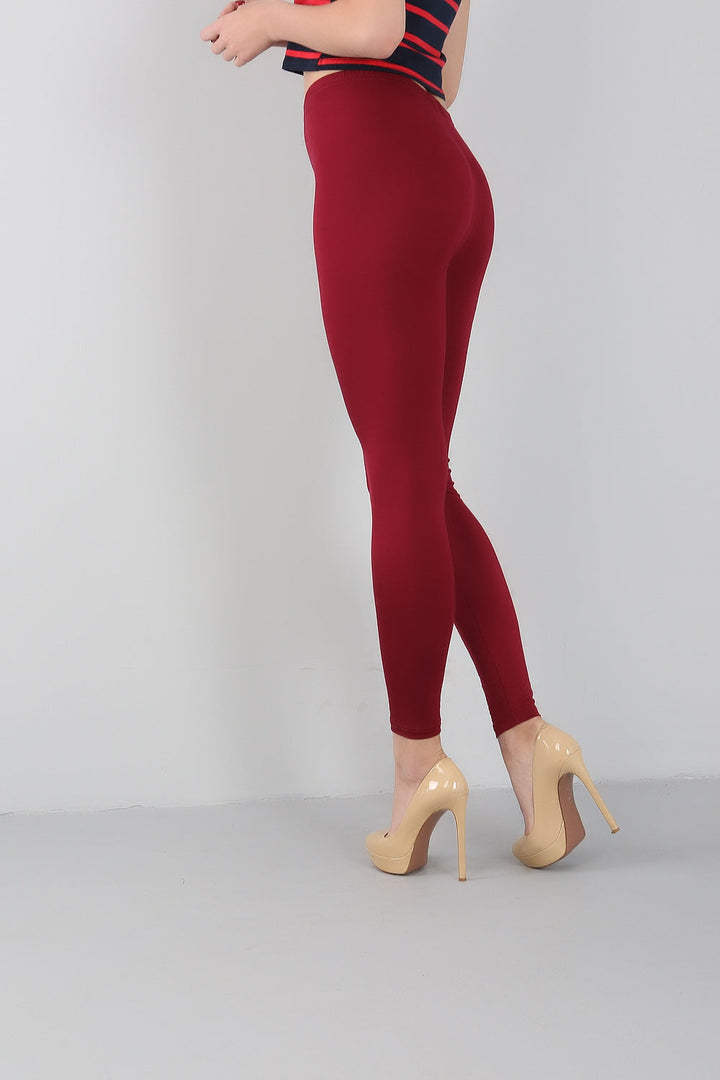 Bamboo Slim Fit Plus-Size Leggings-Navy Blue-2XL-State of Style