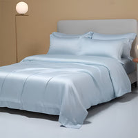 BambooDreams Comforter Set-150x200cm-Light Blue-State of Style