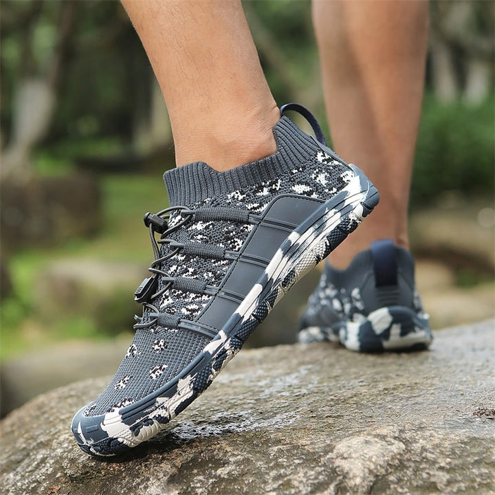 Barefoot sports shoes with non-slip sole - Auron-Black-3-State of Style