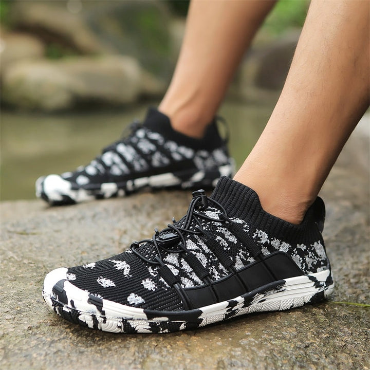 Barefoot sports shoes with non-slip sole - Auron-Black-3-State of Style