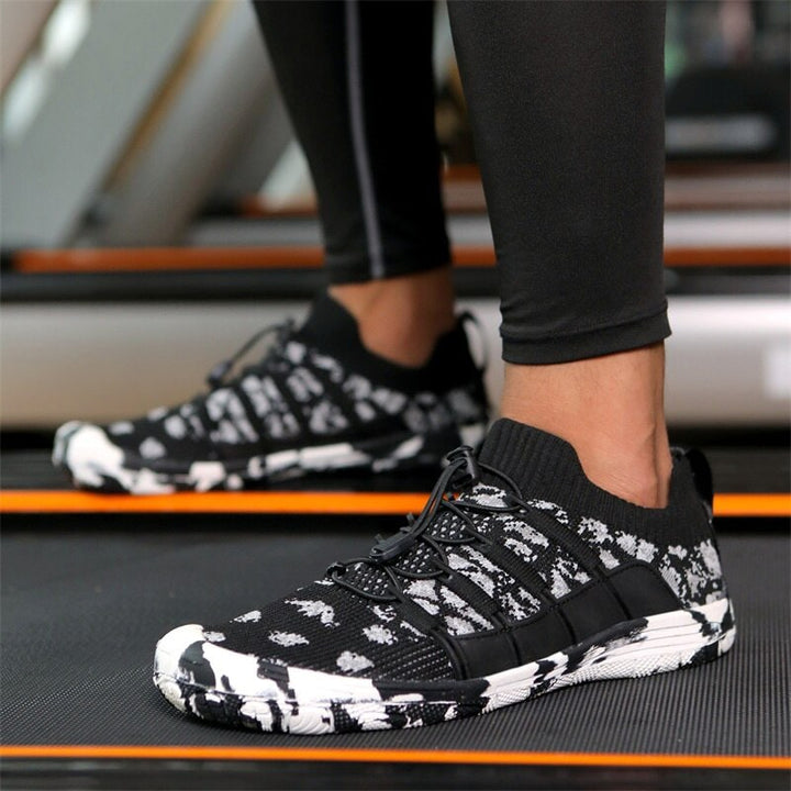 Barefoot sports shoes with non-slip sole - Auron-Black-3-State of Style