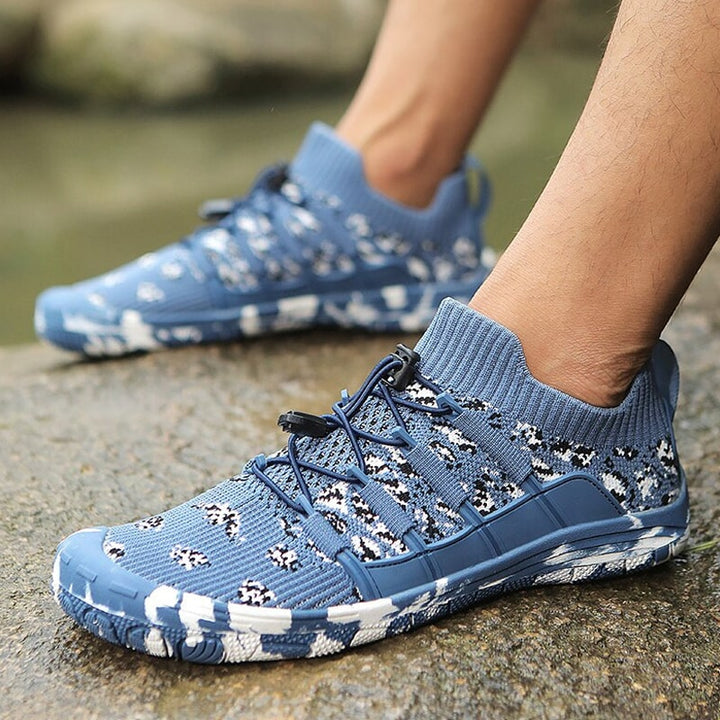 Barefoot sports shoes with non-slip sole - Auron-Light blue-3-State of Style