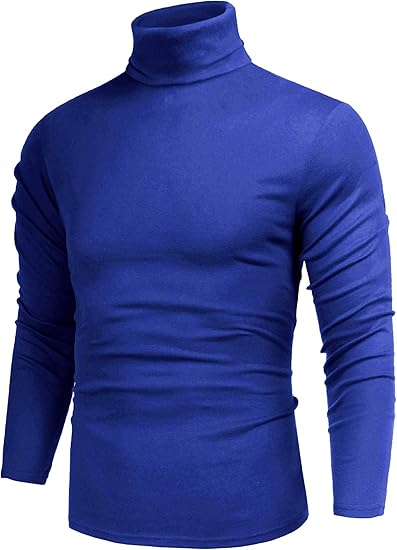 Basic Men's Turtleneck - Randy-Blue-S-State of Style