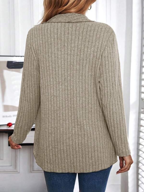 Basic Solid Long Sleeve Top - Liora-S-State of Style