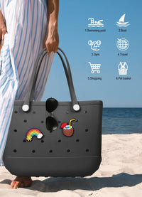 Waterproof EVA Beach Tote – Large & Washable Carryall for Outdoors