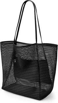 Foldable Mesh Beach Tote Bag with Inner Pocket – Buy 1, Get 1 FREE