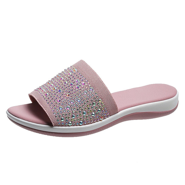 BeachSlides | Women's Slip-On Sandals-Pink-4.5-State of Style