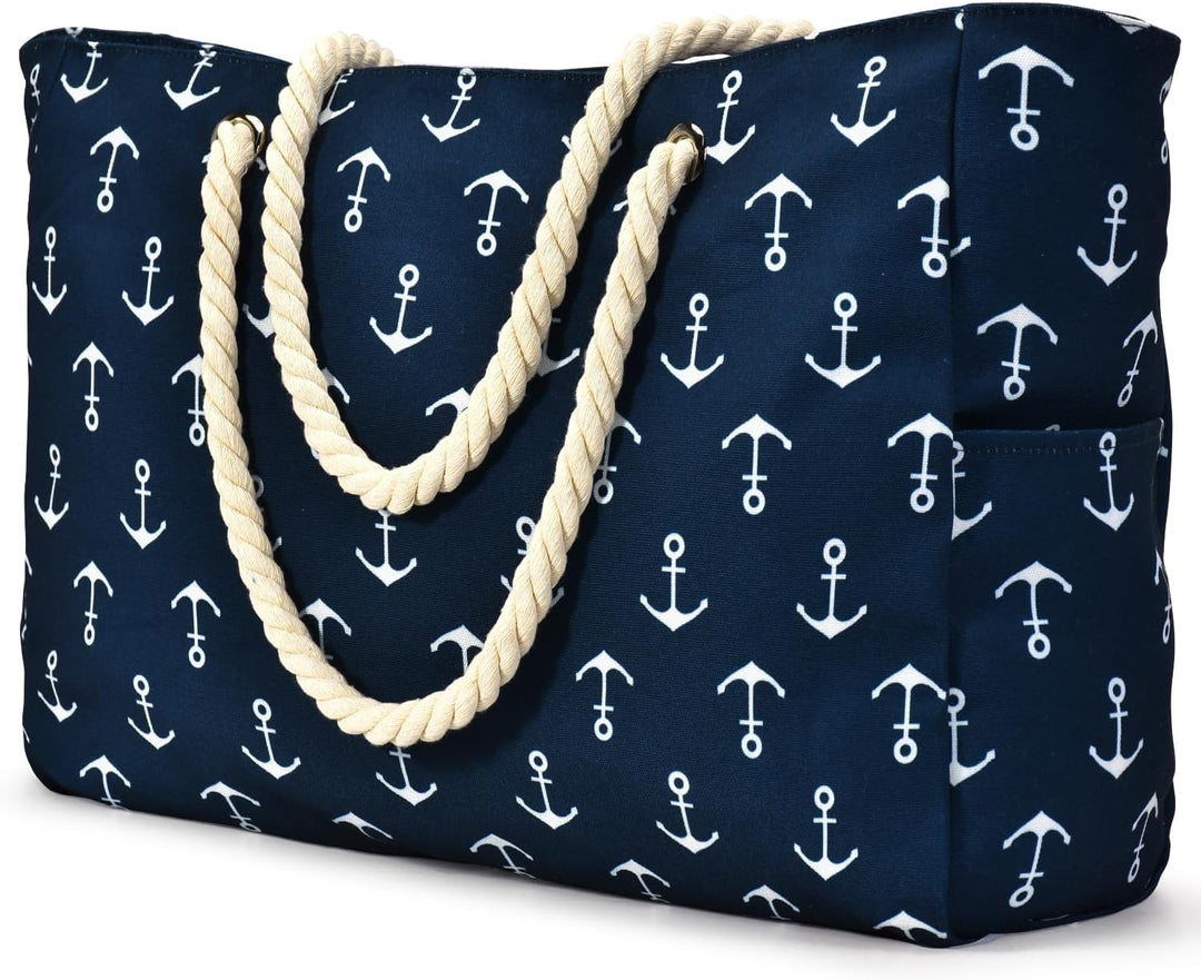 Waterproof Large Tote with Zipped Storage for Work & Play
