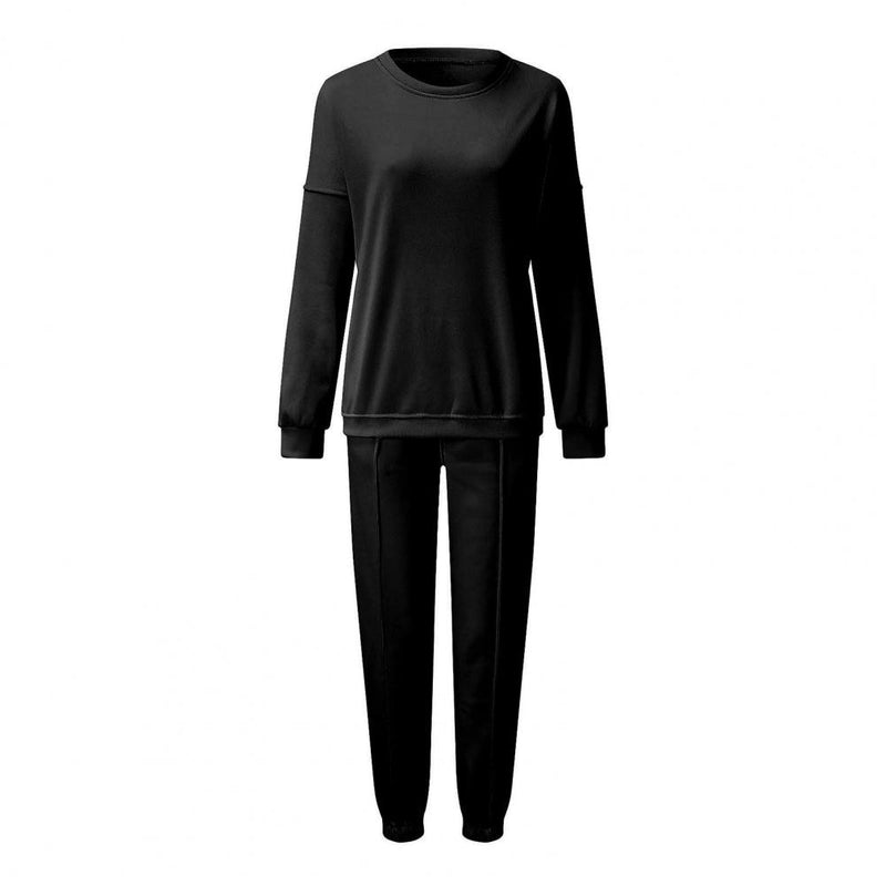 BellesPakje | Women's Oversized Loungewear Set-Black-S-State of Style