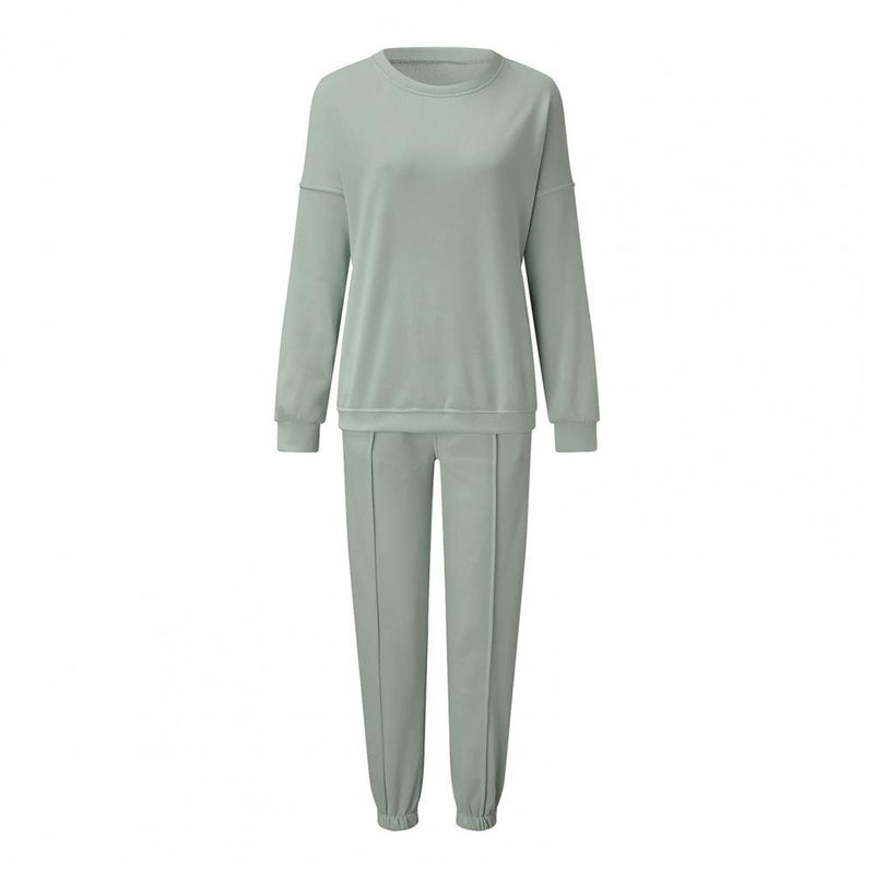 BellesPakje | Women's Oversized Loungewear Set-Light Green-S-State of Style