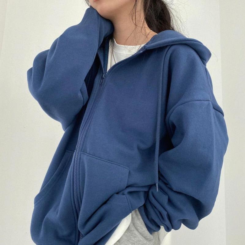BigHoodie | Oversized Hoodie for Women-Blue 1-M-State of Style