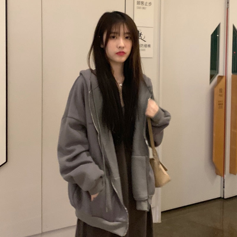 BigHoodie | Oversized Hoodie for Women-Dark Grey-M-State of Style