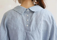 BigShirt | Women's Oversized Shirt-Blue-S-State of Style