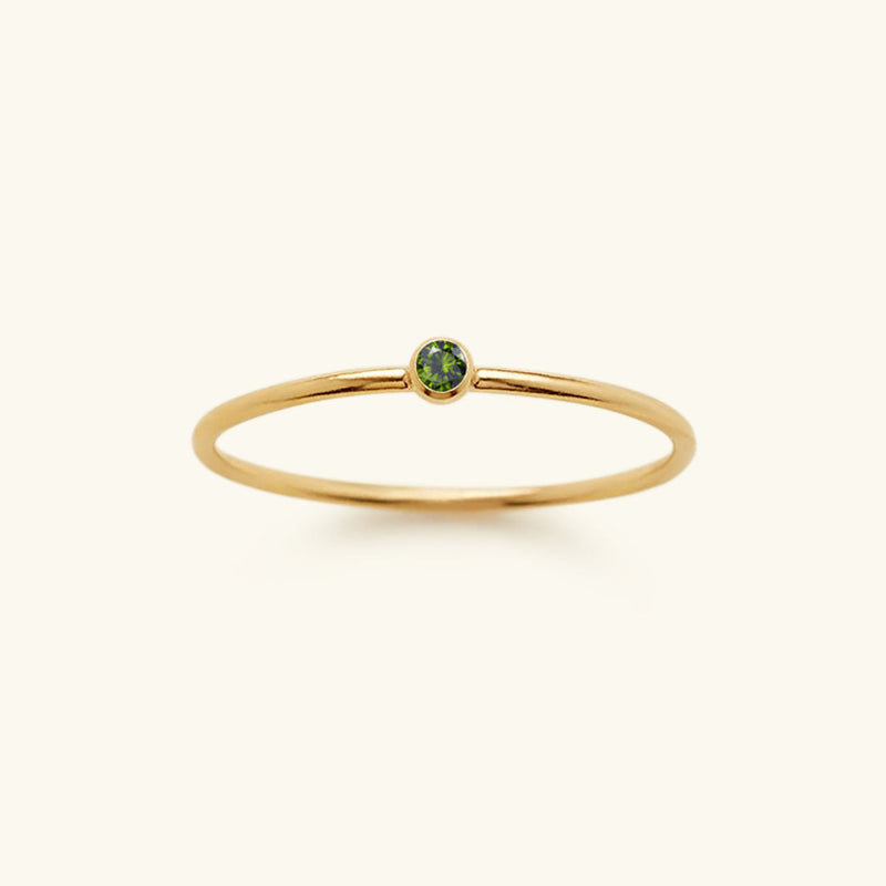 Birthstone Ring - Celestia-August – Peridot-49 mm-State of Style