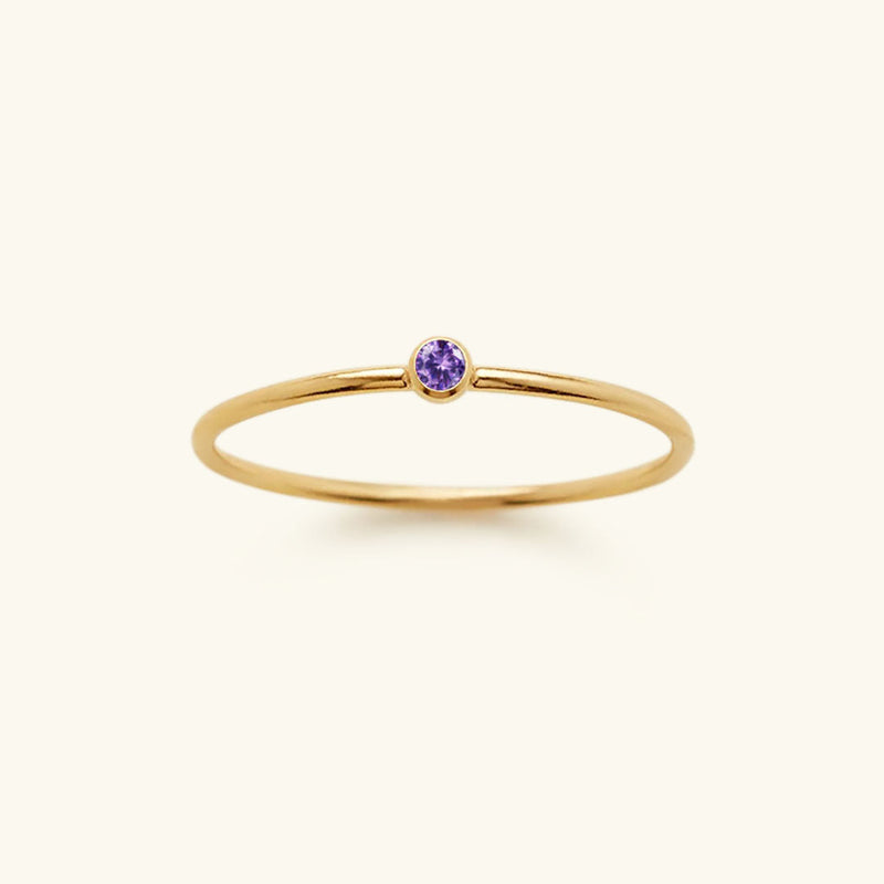 Birthstone Ring - Celestia-February – Purple-49 mm-State of Style