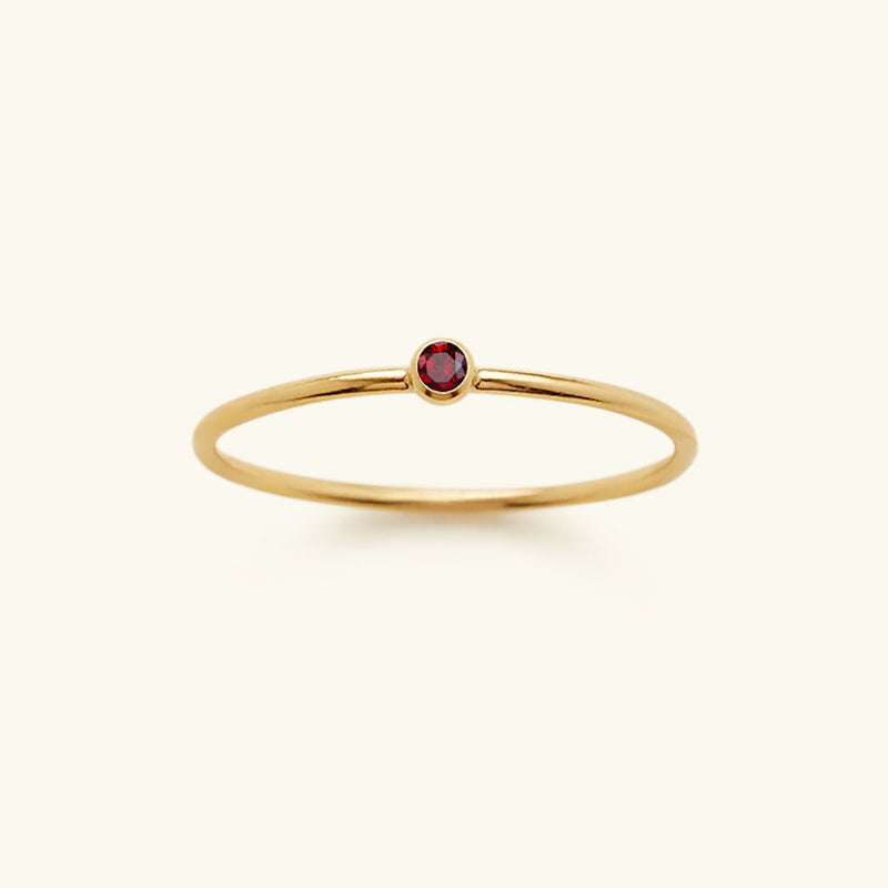 Birthstone Ring - Celestia-January – Red-49 mm-State of Style