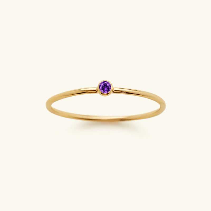 Birthstone Ring - Celestia-June – Amethyst-49 mm-State of Style