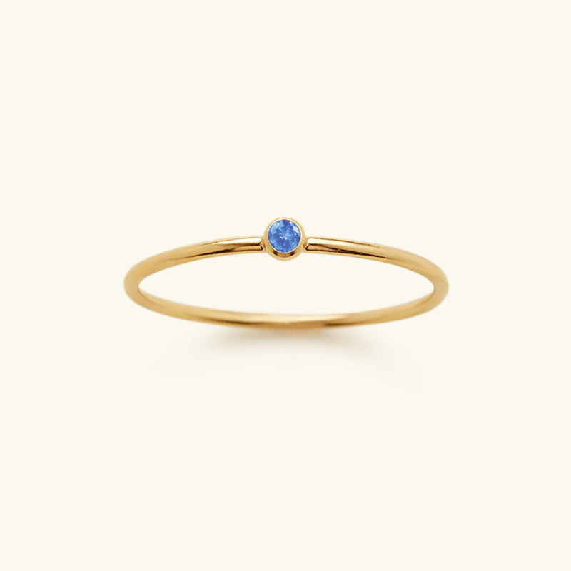 Birthstone Ring - Celestia-March – Light Sapphire-49 mm-State of Style