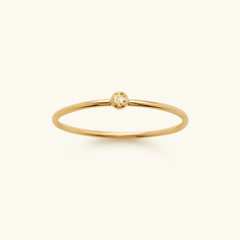 Birthstone Ring - Celestia-November – Jonquil-49 mm-State of Style