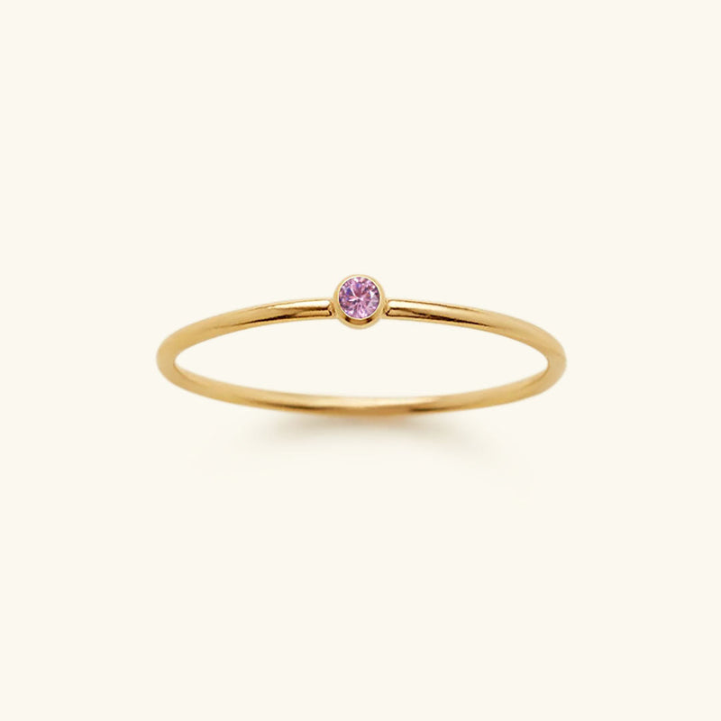 Birthstone Ring - Celestia-October – Light Pink-49 mm-State of Style