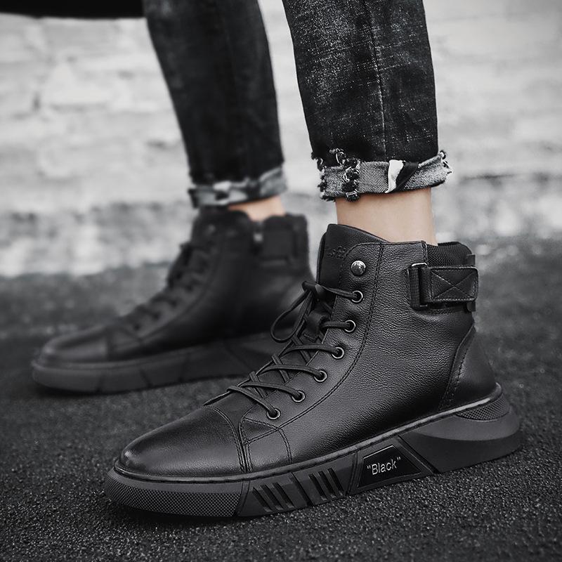 Black Handmade Leather Boots for Men - ShadowStep-Black-7-State of Style