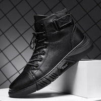 Black Handmade Leather Boots for Men - ShadowStep-Black-7-State of Style