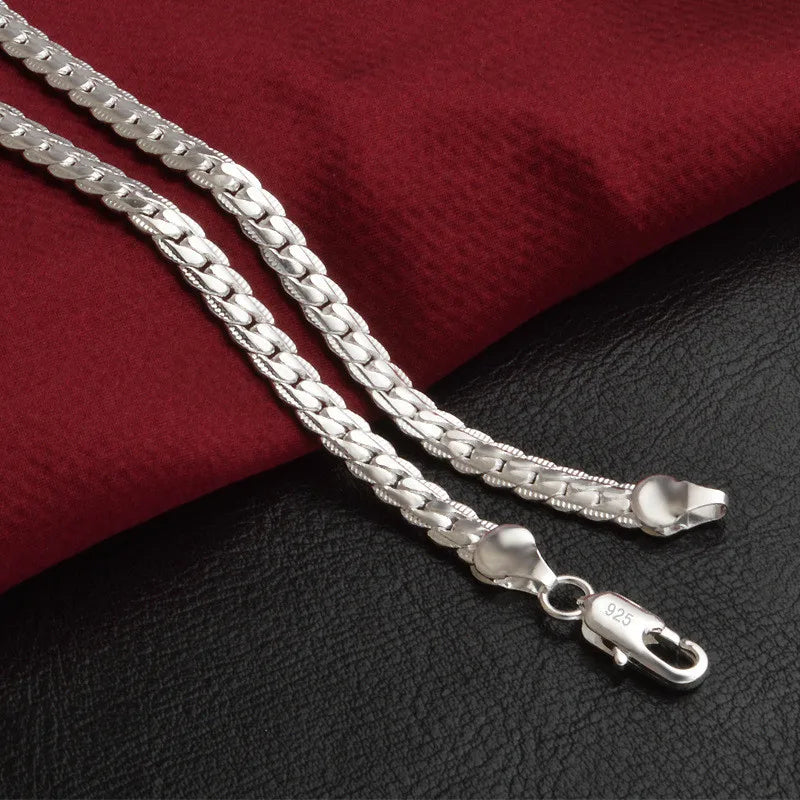 Bliss Sterling Necklace | Sparkling Chain-40cm 16 inches-State of Style